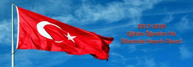2017-2018 Eğitim Öğretim Yılında Tüm Öğrencilerime Başarılar Dilerim.